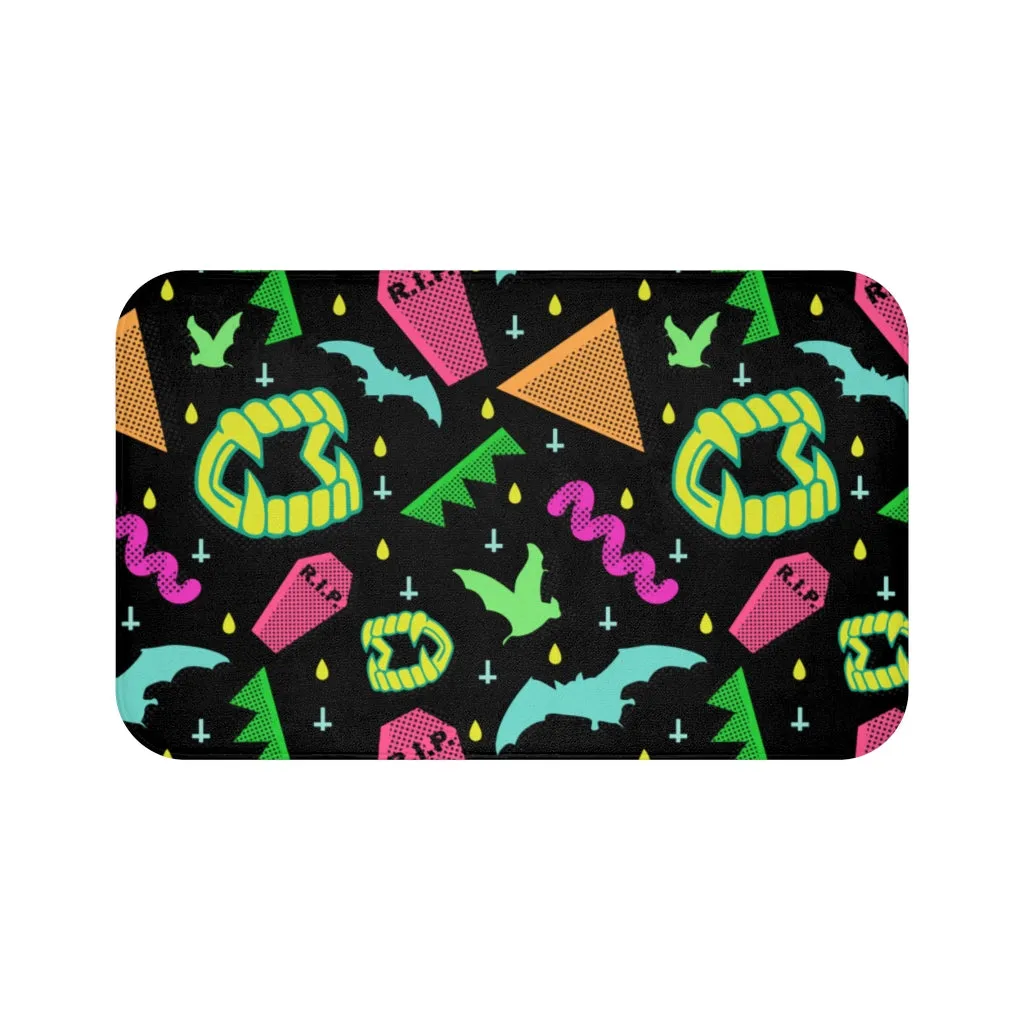 90s Vampire Fang Bath Mat