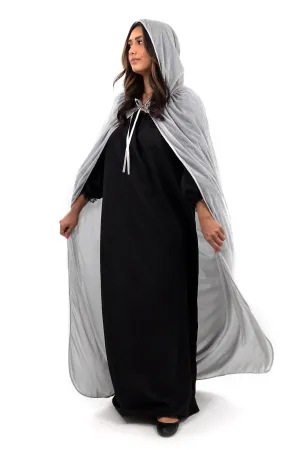 Adult Grey Velvet Cloak