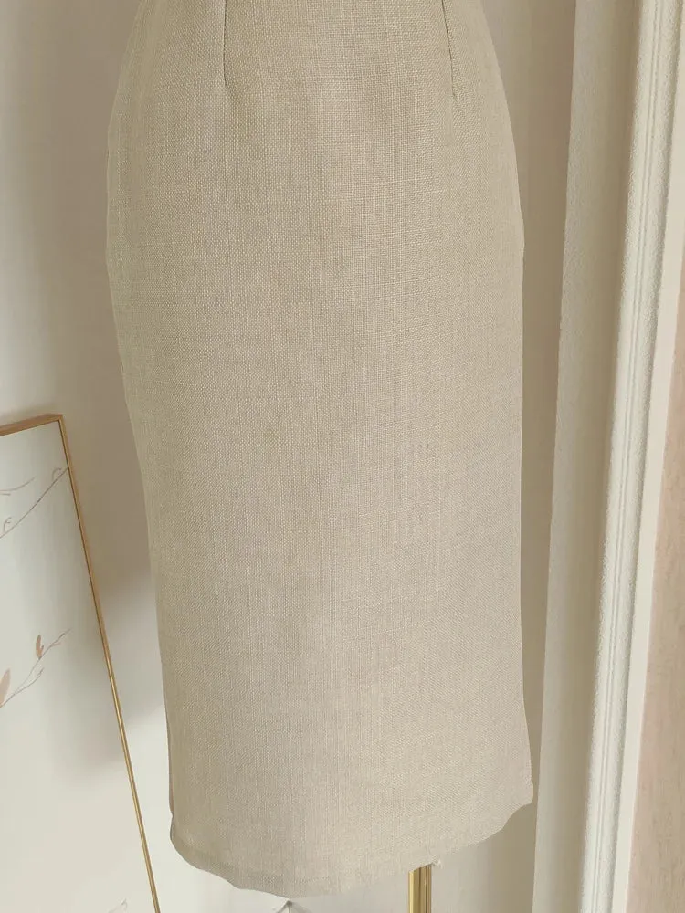 Annais French Elegant Flower Embroidery Sling Dress