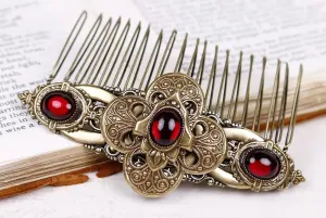 Avebury Comb - Antiqued Brass