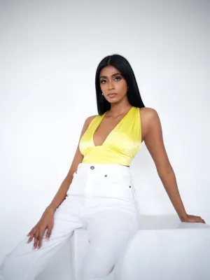 Back Tie-Up- V Neck Top