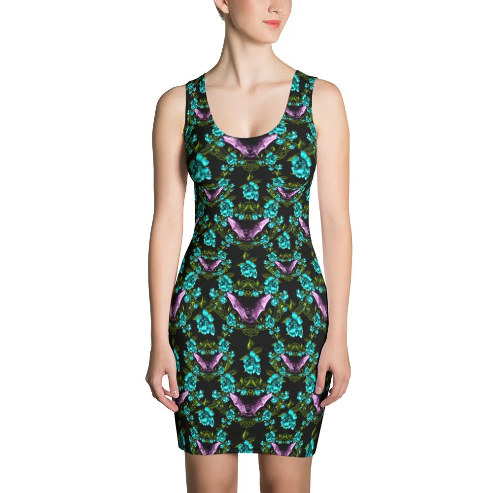 Bat Floral Sublimation Cut & Sew Dress