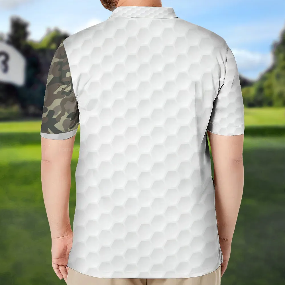 Be Skull And Goal Camouflage Polo Shirt, Your Hole Is My Goal Stripes Pattern Shirt, Camo Golf Shirt For Men QT210567La