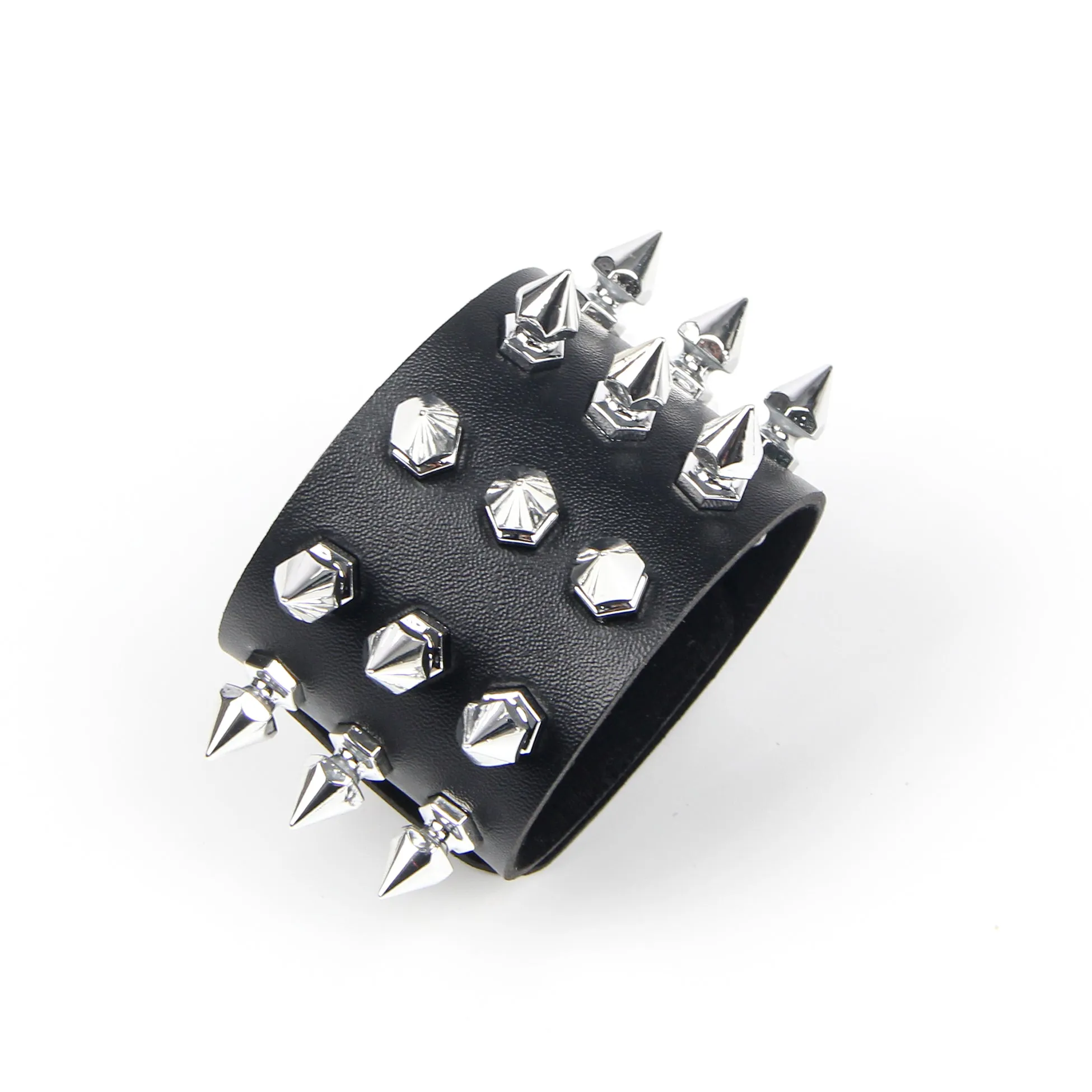 Black Egypt PU Punk Gothic Rivet Bracelet