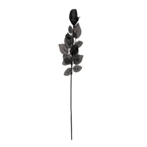 Black Fabric Rose (A)