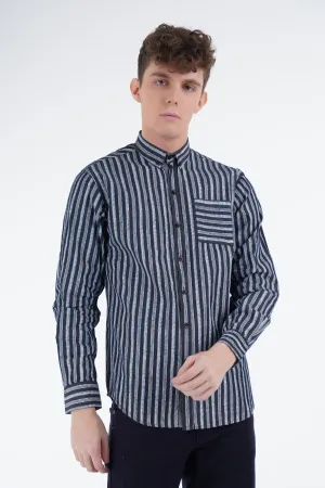 Black Striped Shirt
