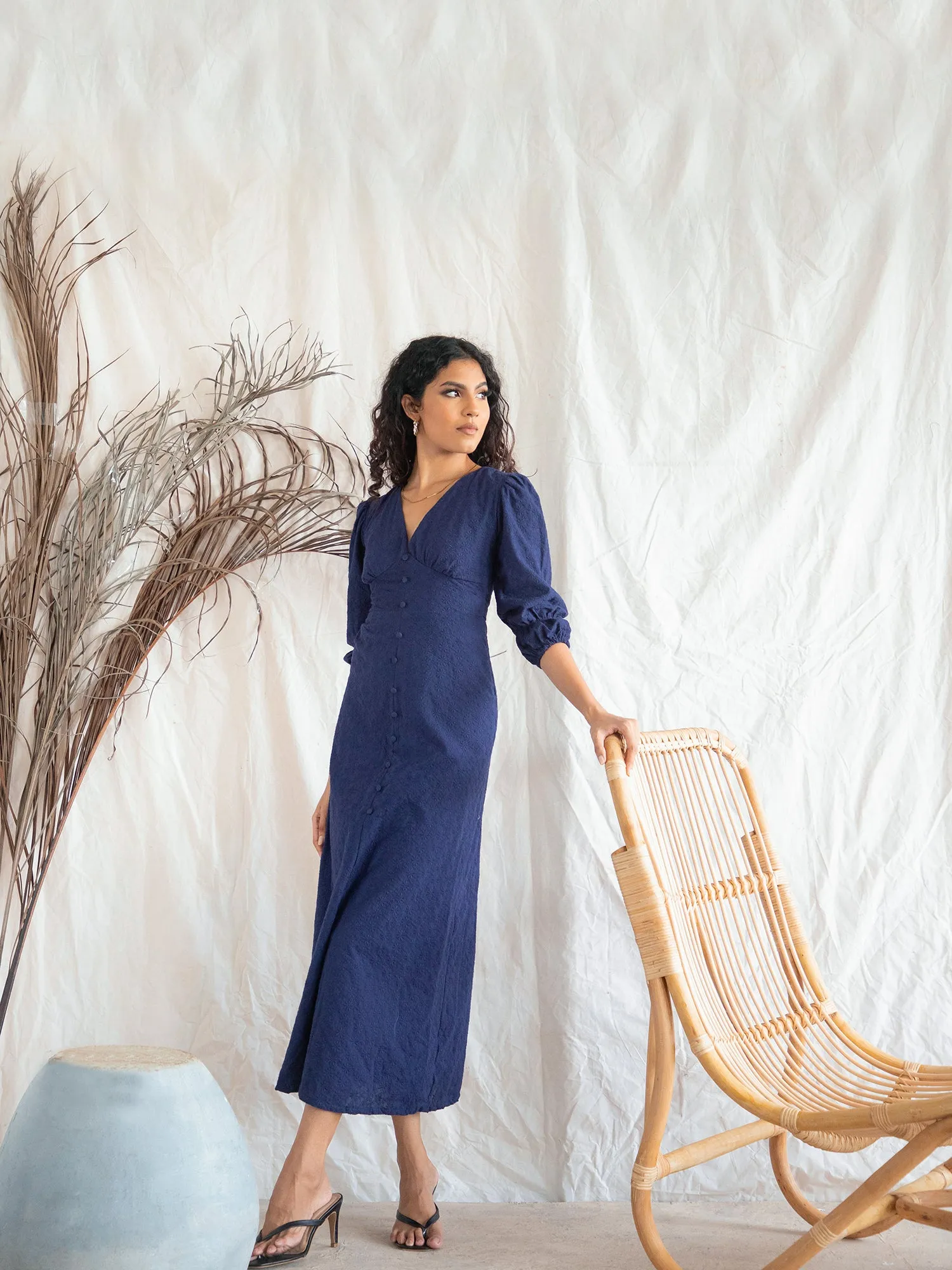 Button Down Midi Dress