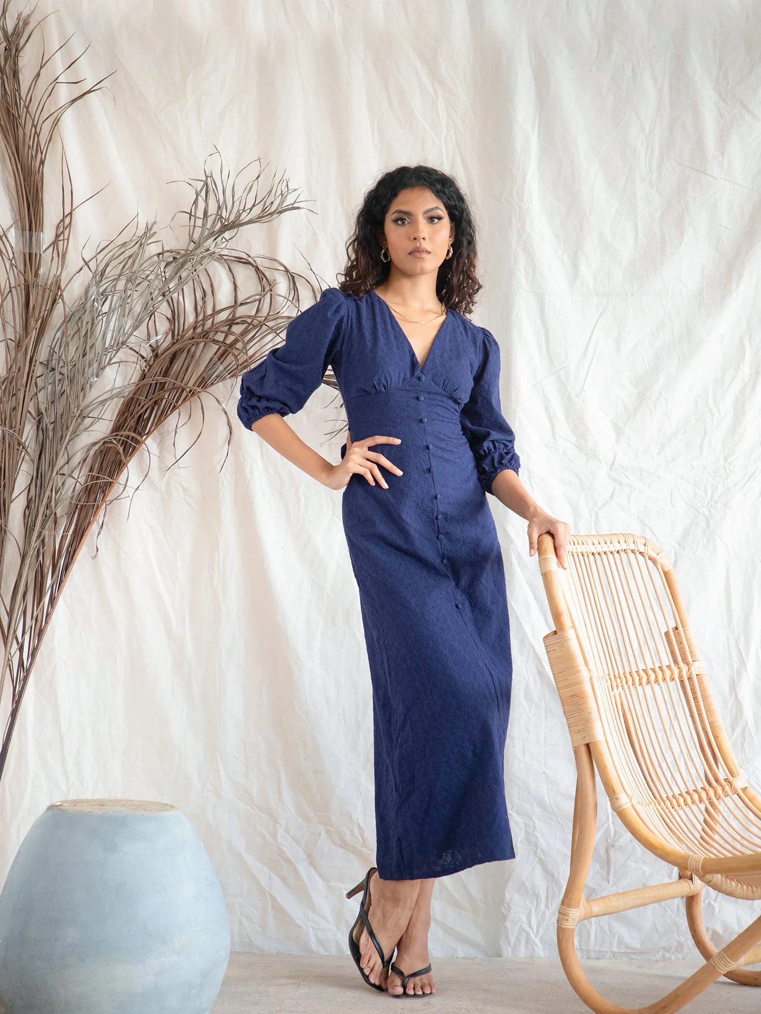 Button Down Midi Dress