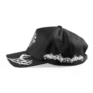 Crocodile Teeth Strap Back Hat - Black - Unisex