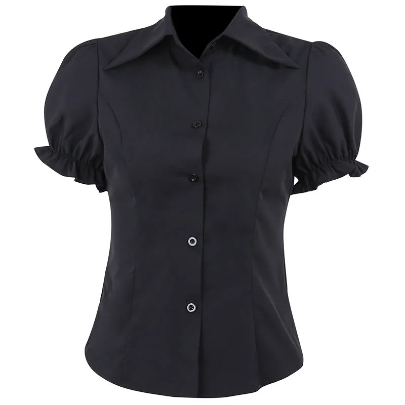Dark Slim Blouse