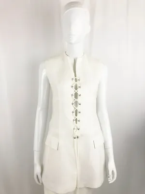 Derek Lam 10 Crosby Lace Up Vest Size S
