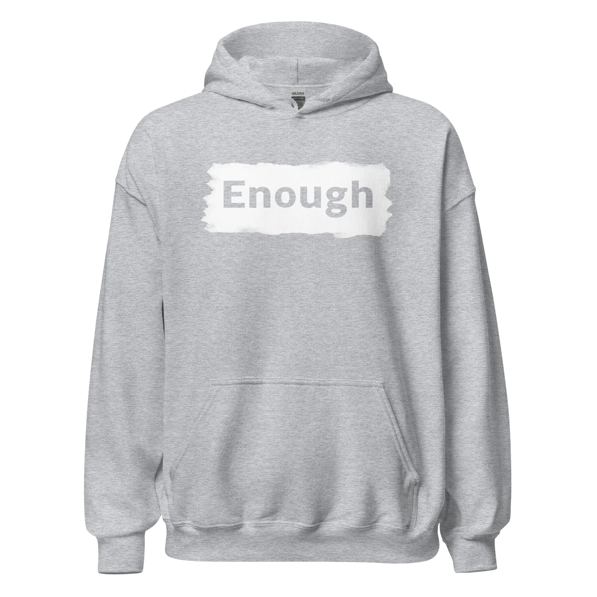 EDGY ENOUGH Positive Message Mental Health Self-Love Hoodie for Men