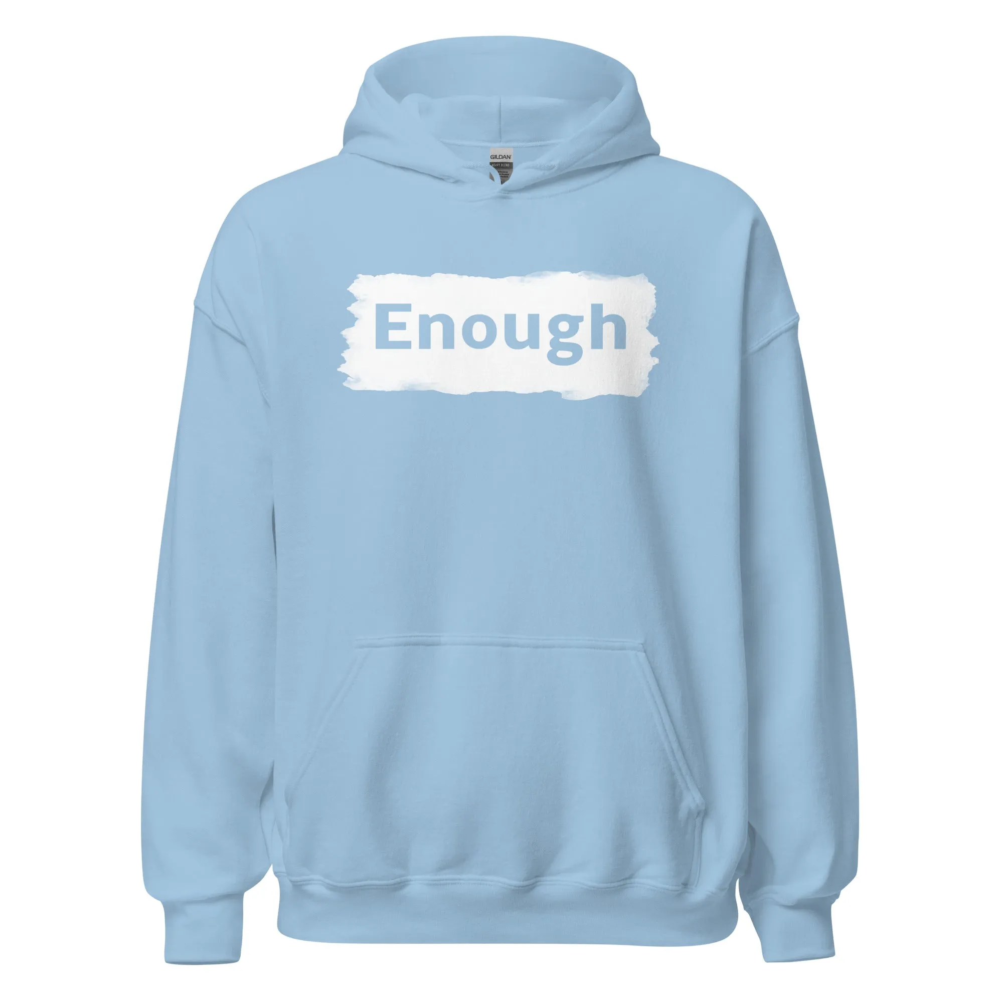EDGY ENOUGH Positive Message Mental Health Self-Love Hoodie for Men