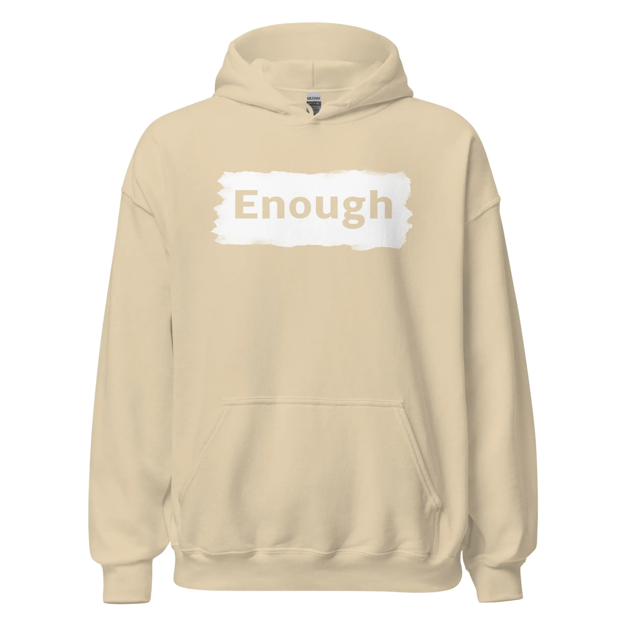 EDGY ENOUGH Positive Message Mental Health Self-Love Hoodie for Men