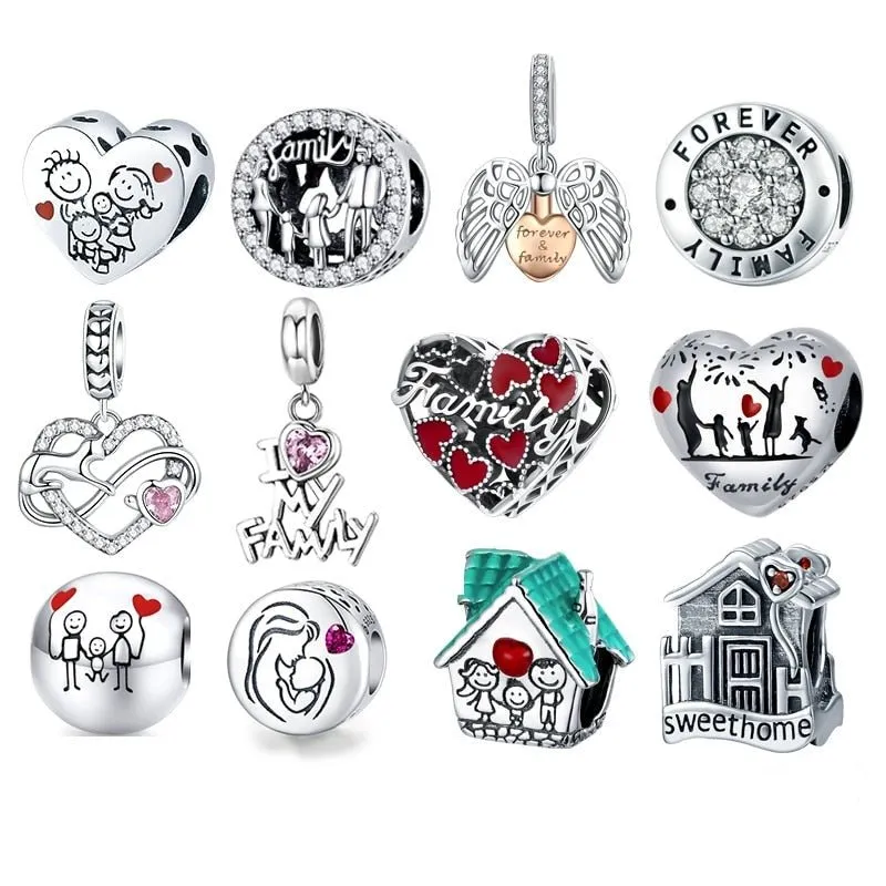 Family Is Foreve Enamel Charms