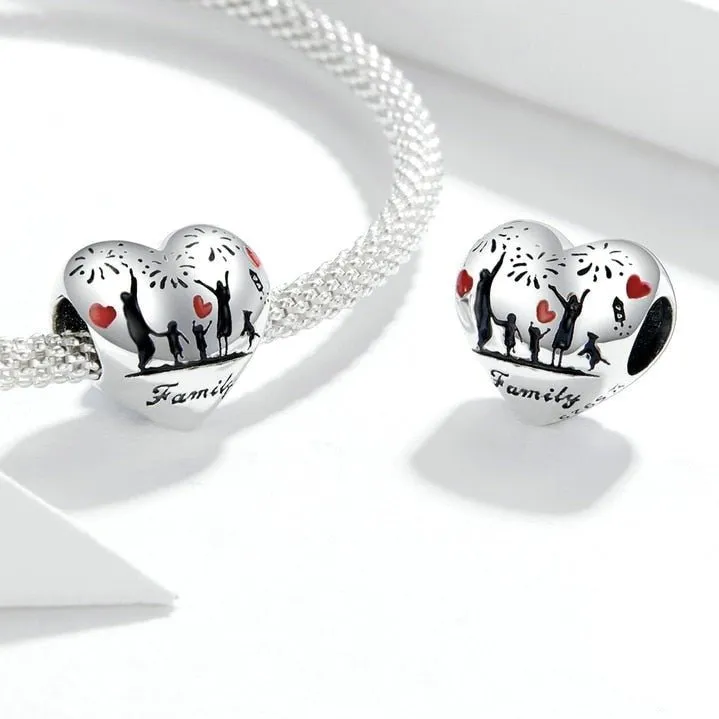 Family Is Foreve Enamel Charms