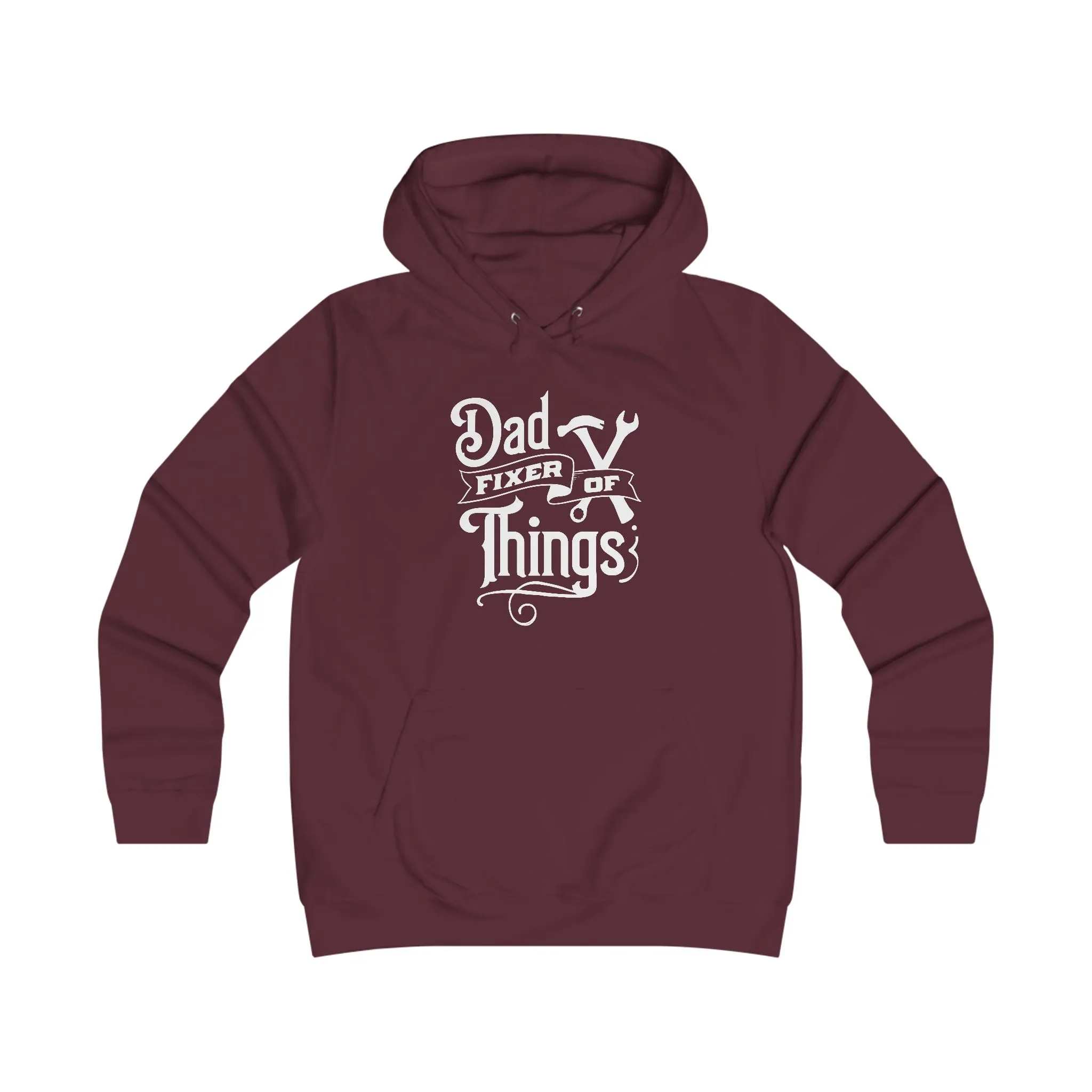 Girlie College Hoodie - Dad Fixer of Things Sweatshirt for Dads