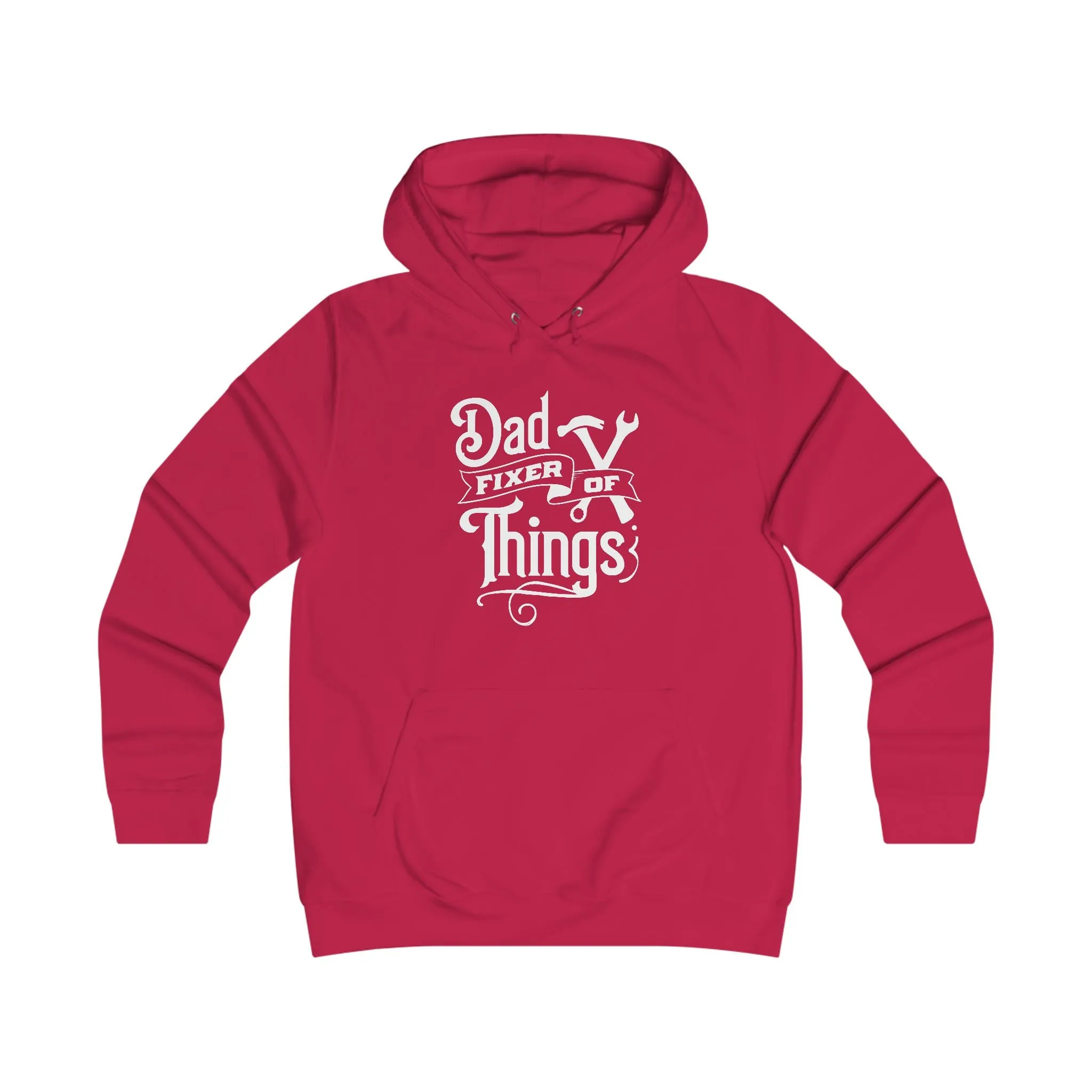 Girlie College Hoodie - Dad Fixer of Things Sweatshirt for Dads