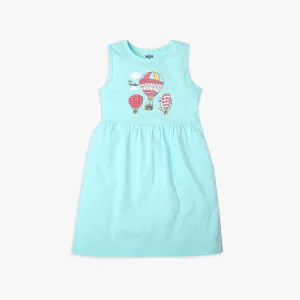Girl's Regular Fit Graphic Dress