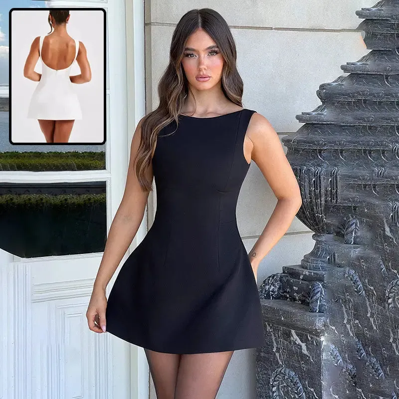 Glamour Glide Dress - Elegant Evening Dress Chic Party Wear