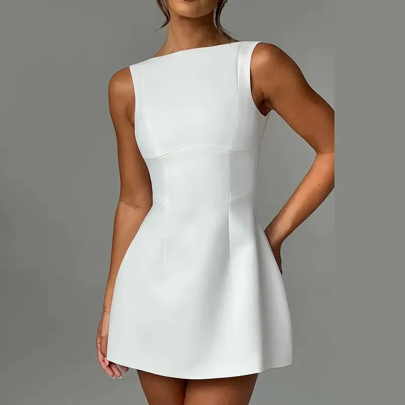 Glamour Glide Dress - Elegant Evening Dress Chic Party Wear