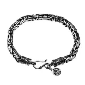 Goth-inspired Antique Silver Bracelet