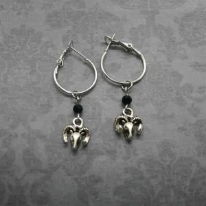 Gothic Baphomet Goat Thorn Earrings Witch Satan Occult Alternative Jewelry Satanic Ram Skull Fashion Medieval Women Gift Trend