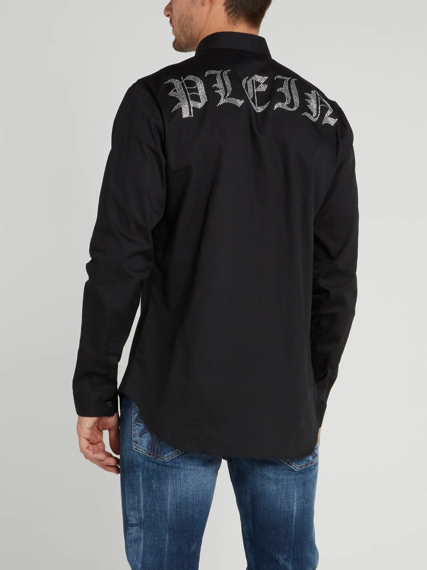Gothic Crystal Studded Shirt