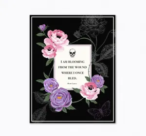 Gothic Floral Art Print