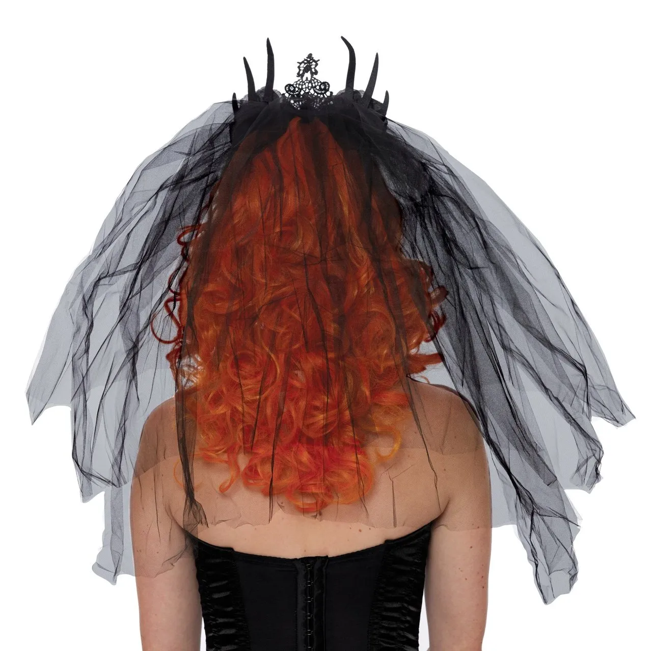Gothic Headpiece with Venetian Lace