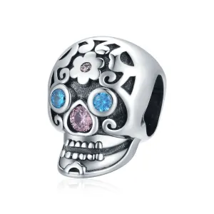 Gothic Hollow Skull and Cobweb Charms