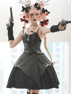 Gothic Lolita Dresses Lace Up Black Black