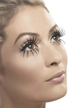 Gothic Manor Ghost Bride Eyelashes - Black