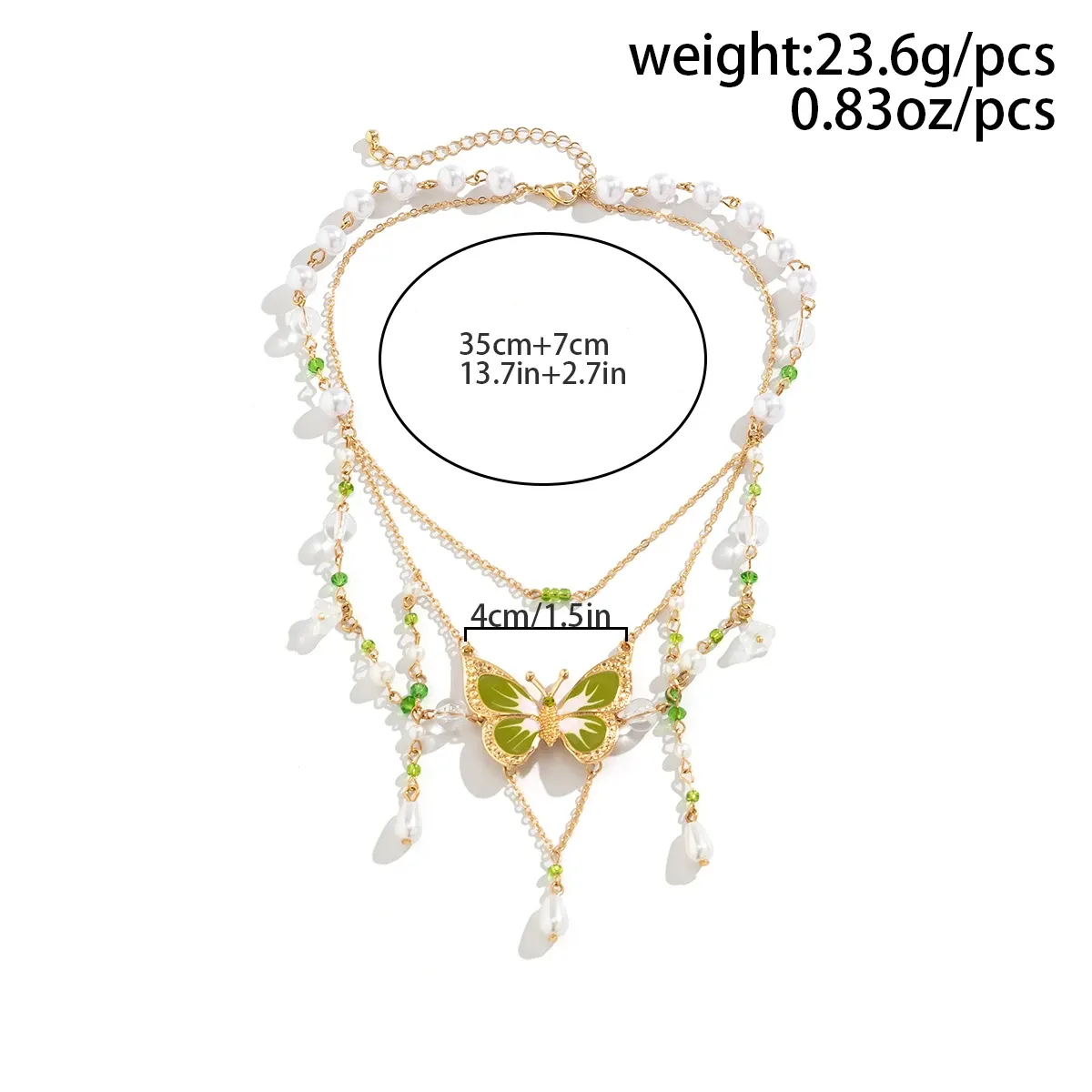 Gothic Mesh Metal Chain Choker with Colorful Big Butterfly Y2K Aesthetic Necklace