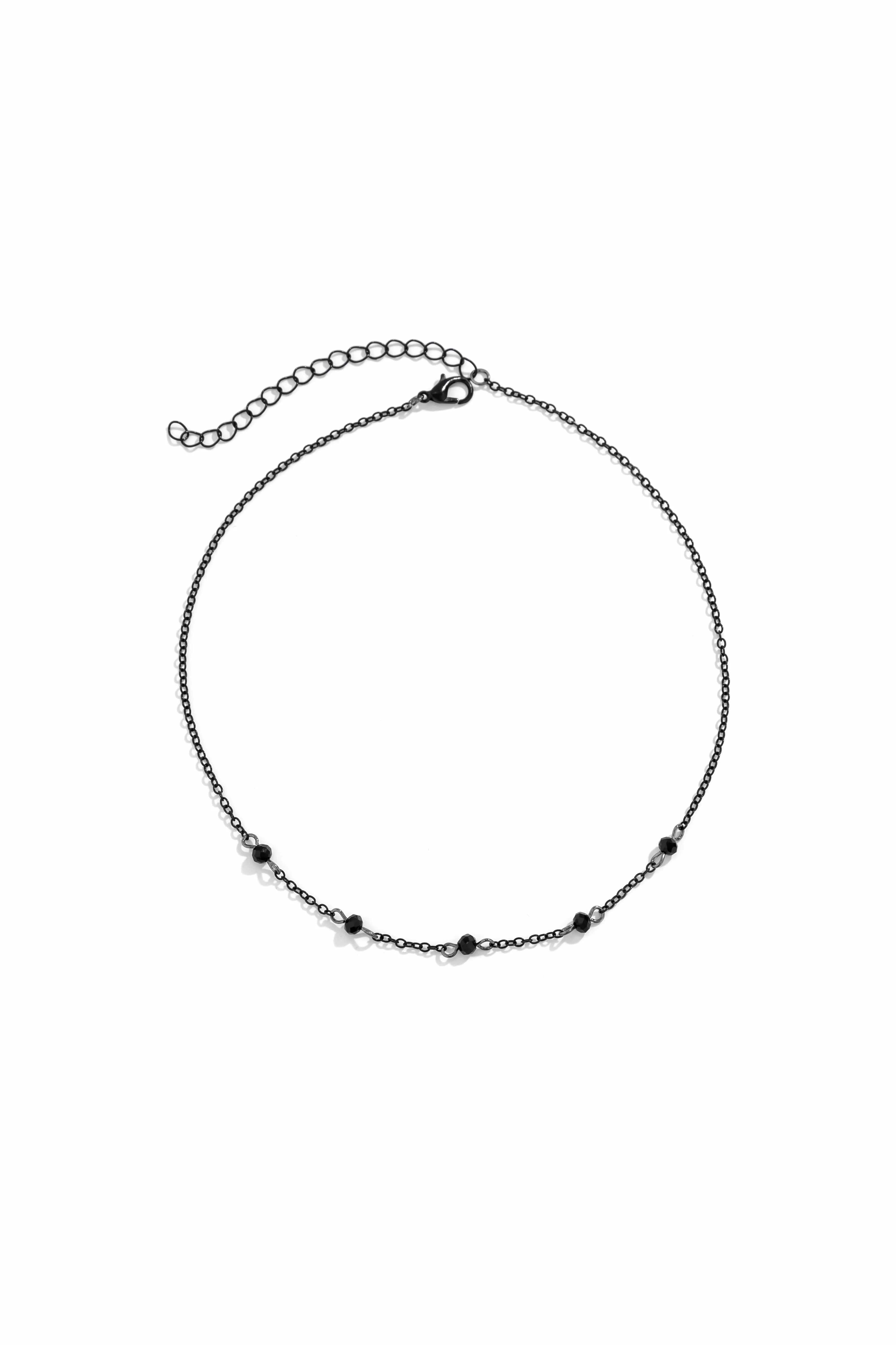 Gothic Rhinestone Cable Chain Necklace