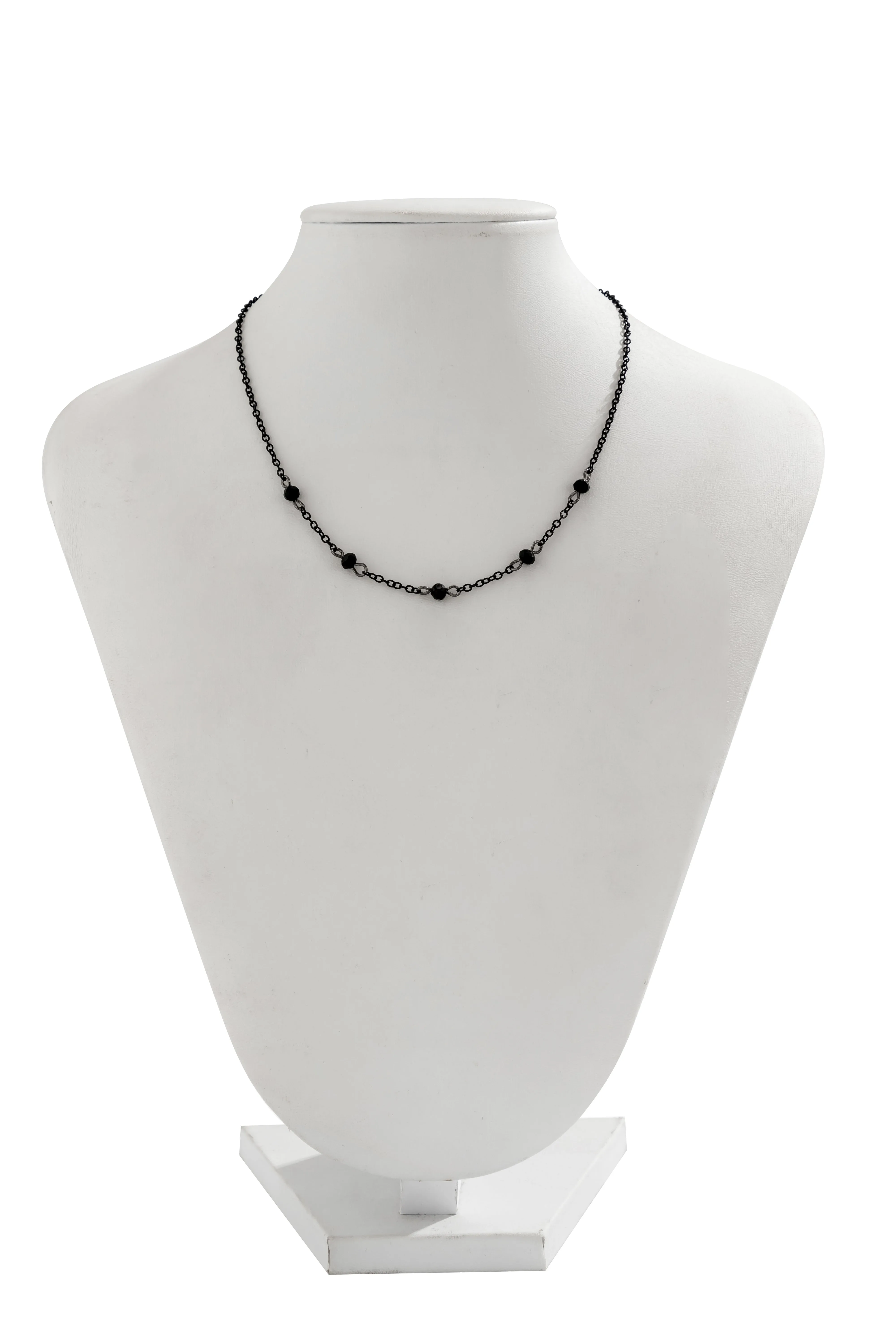 Gothic Rhinestone Cable Chain Necklace