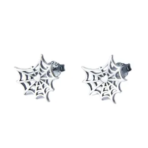 Gothic Style Retro Spider Web Stud Earrings
