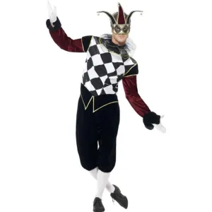 Gothic Venetian Harlequin Costume, Mens