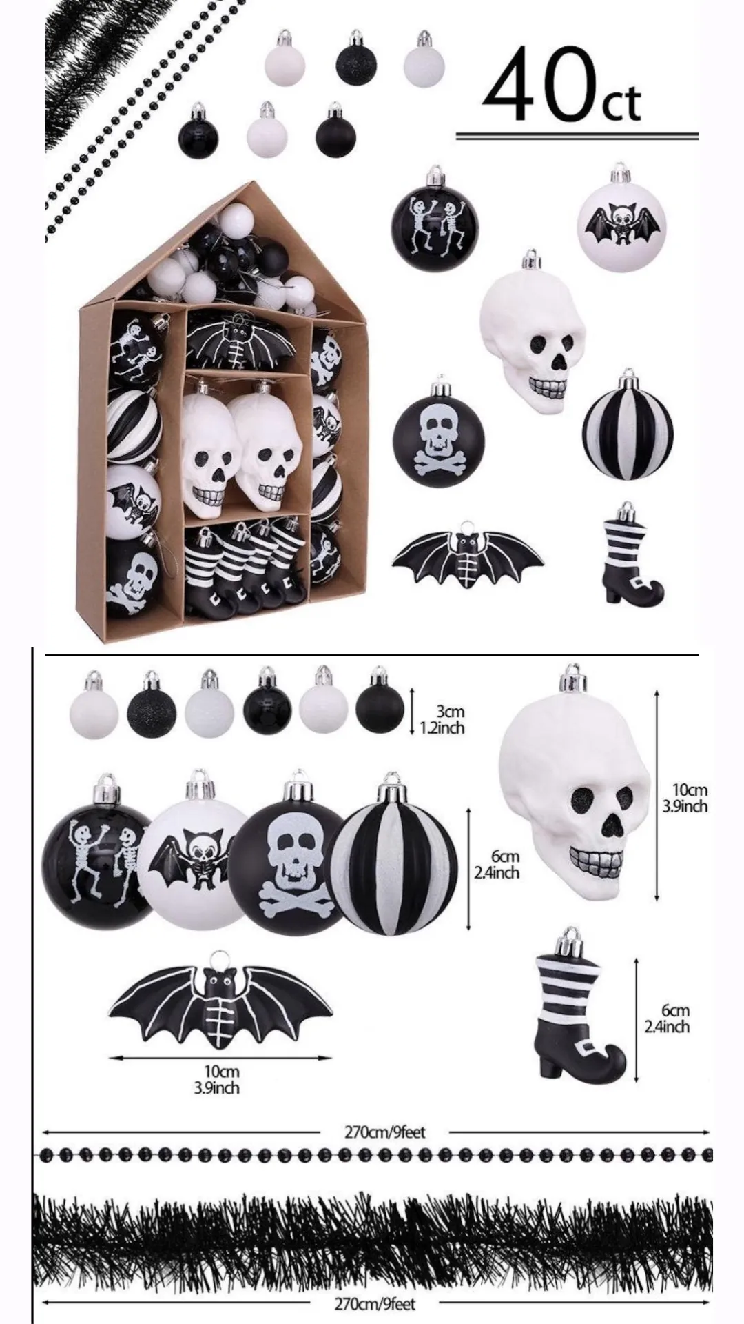 gothmas Christmas Ornament Set