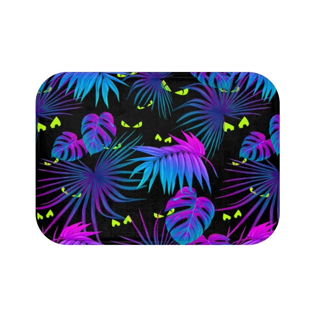 Hawaiian Spooky Eyes Bath Mat