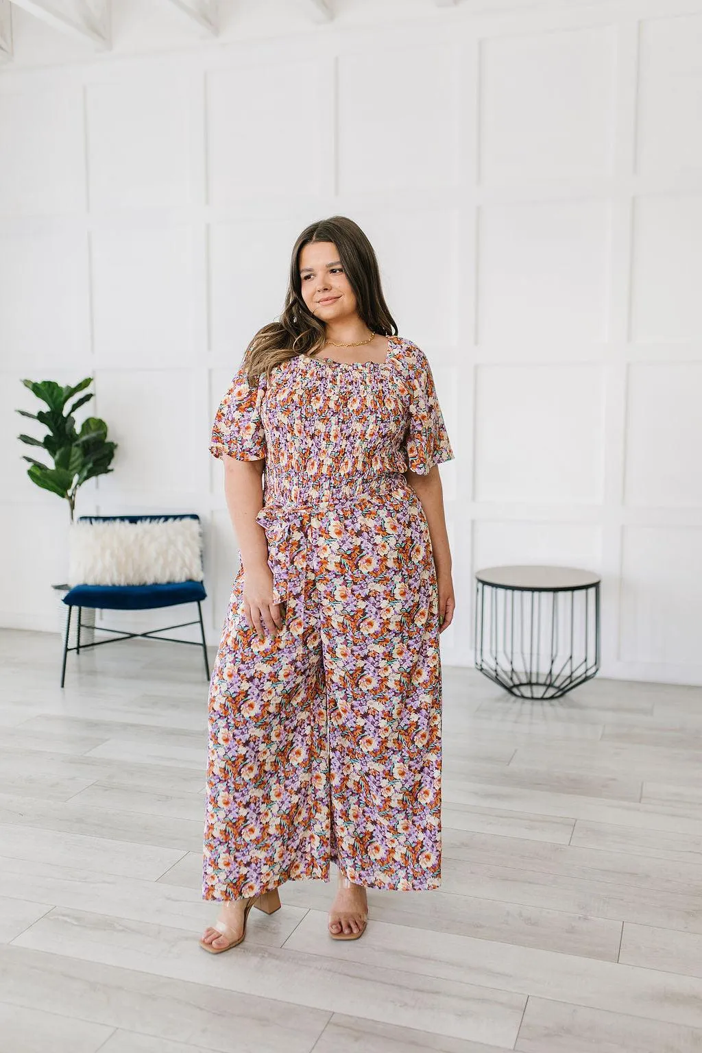 Hazel Blues® |  Better Than Fine Floral Jumpsuit