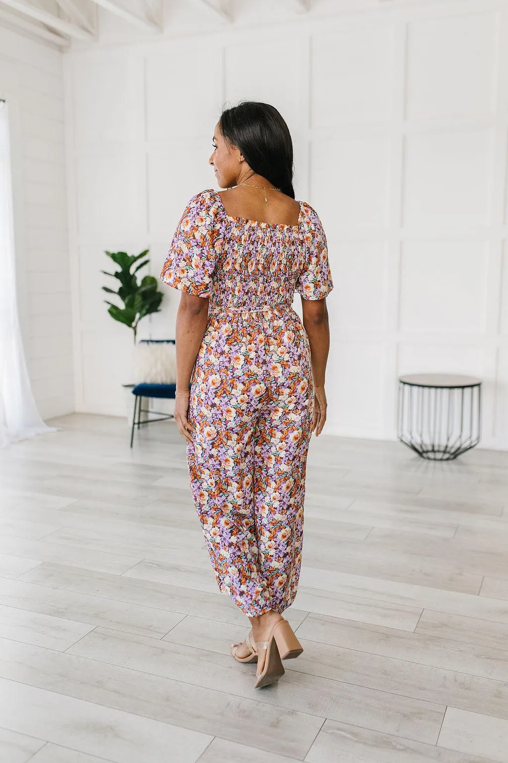 Hazel Blues® |  Better Than Fine Floral Jumpsuit