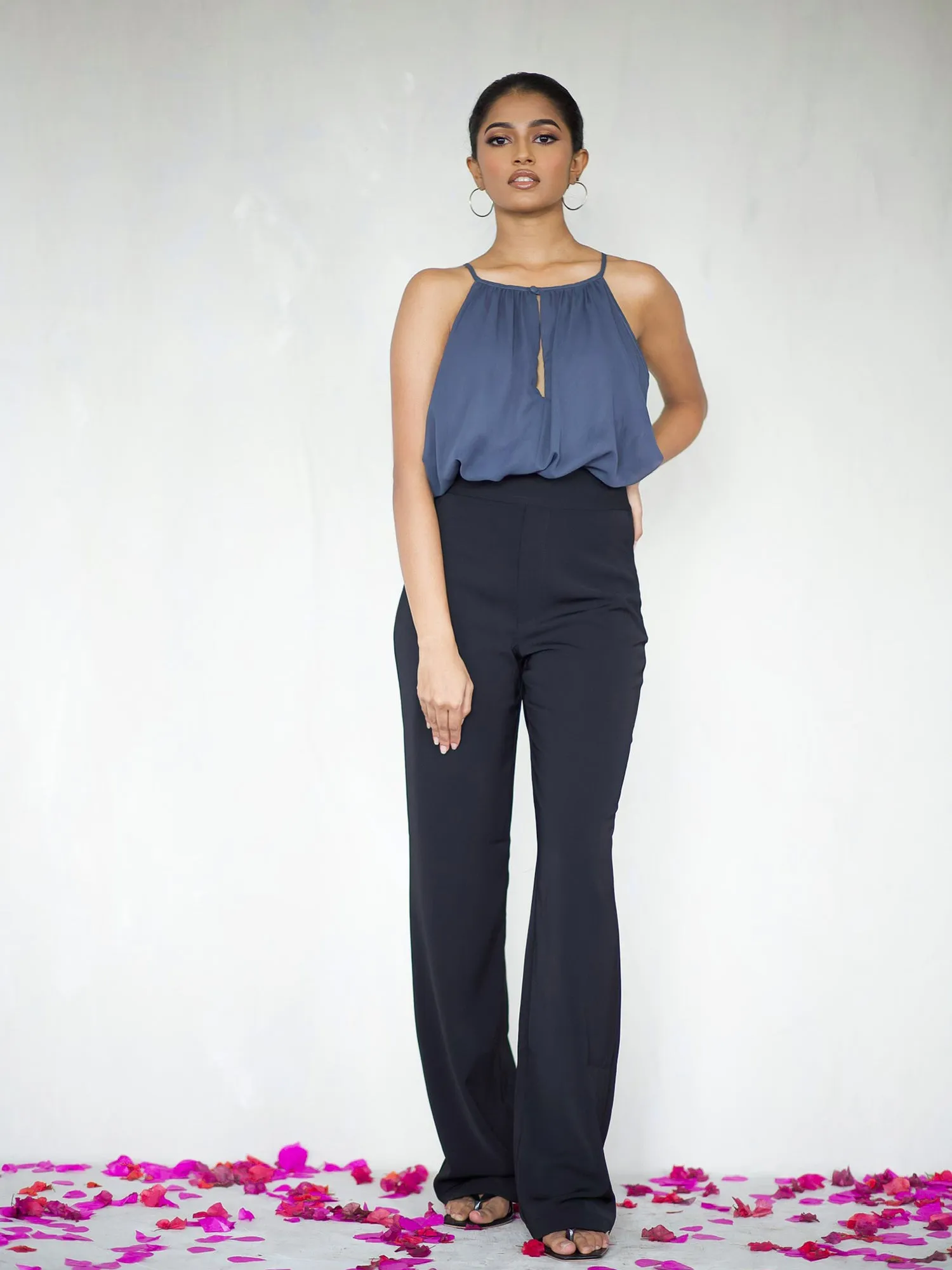 High Neck Halter  Top