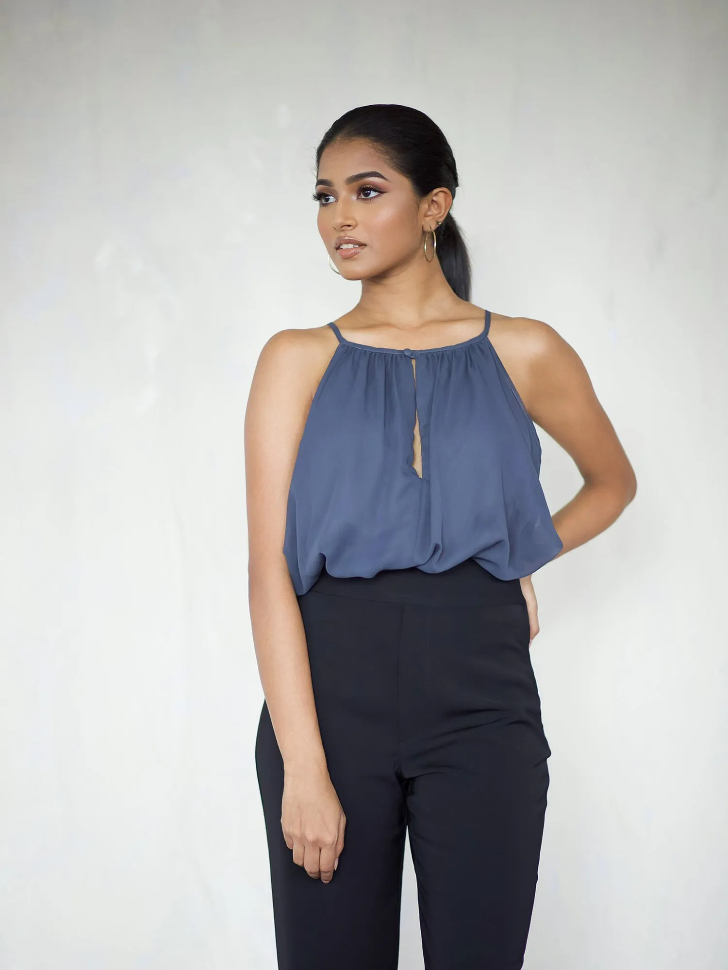 High Neck Halter  Top