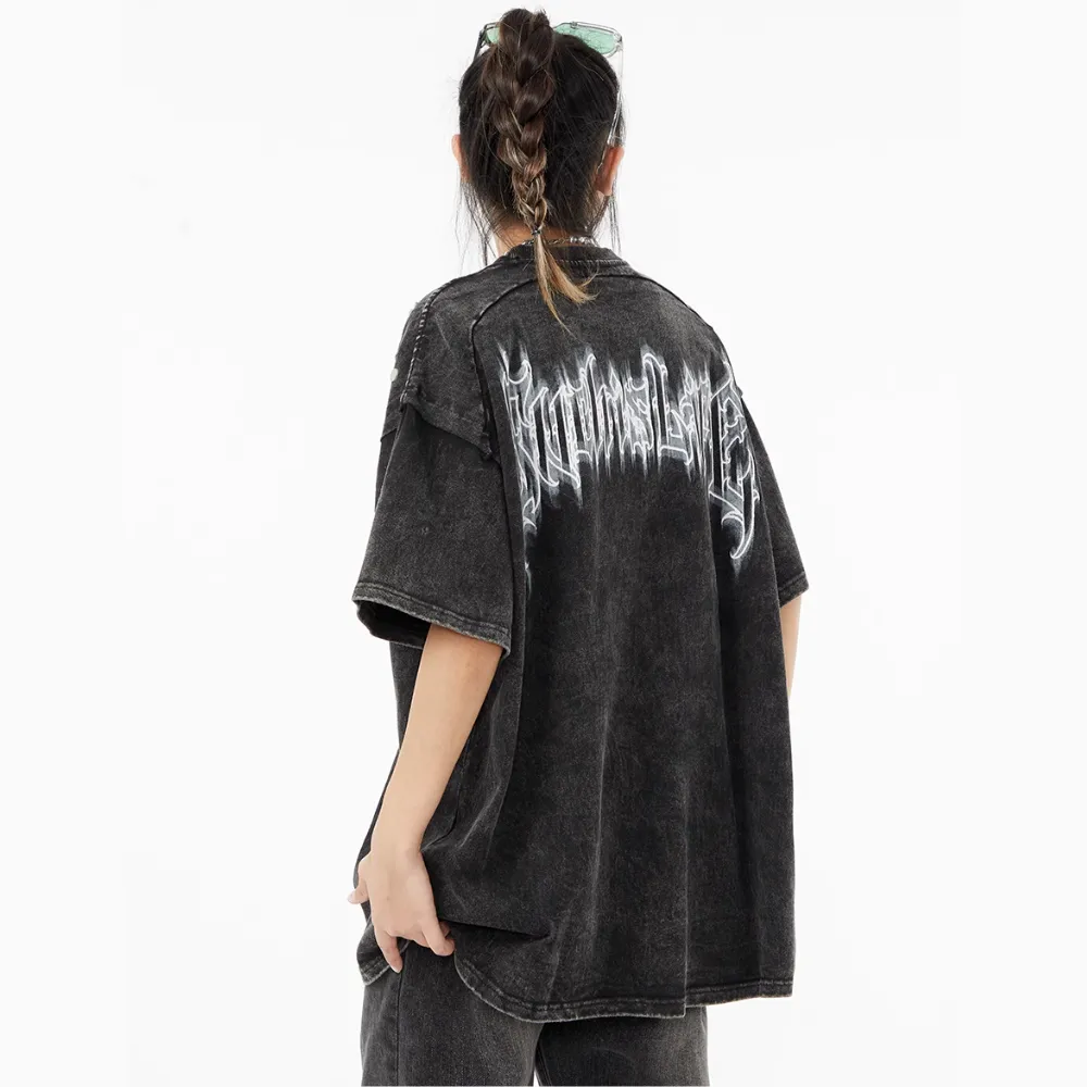 High Street Gothic Lettering Washed T-shirt
