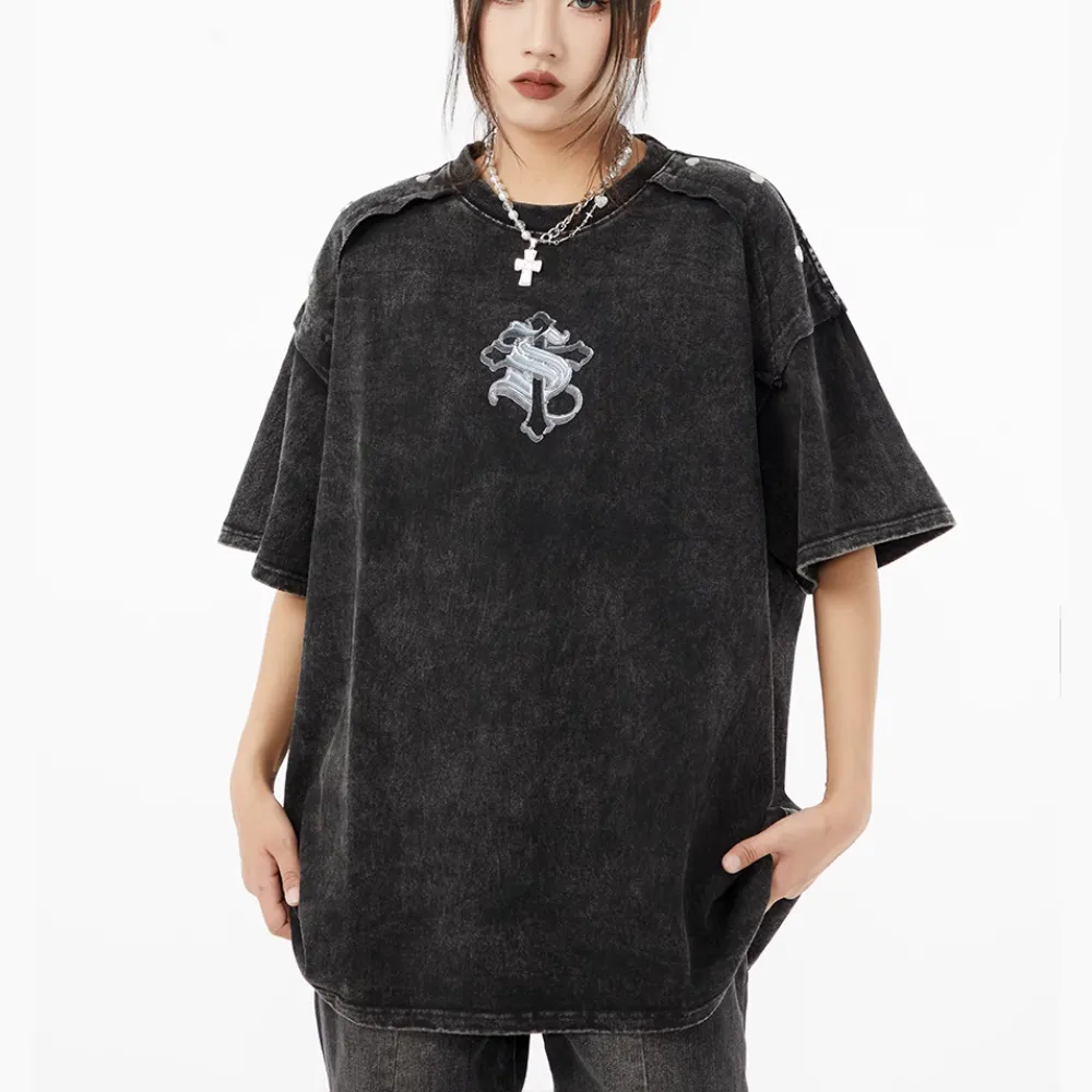 High Street Gothic Lettering Washed T-shirt
