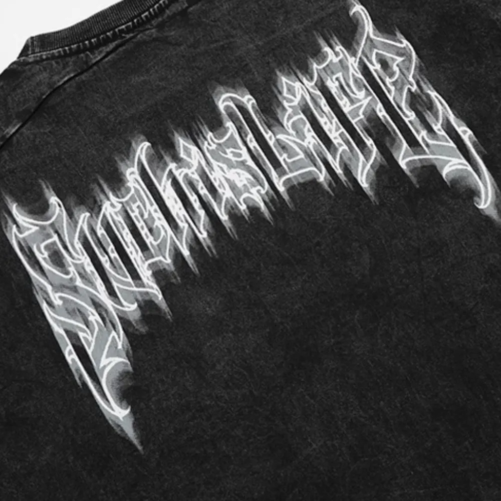 High Street Gothic Lettering Washed T-shirt