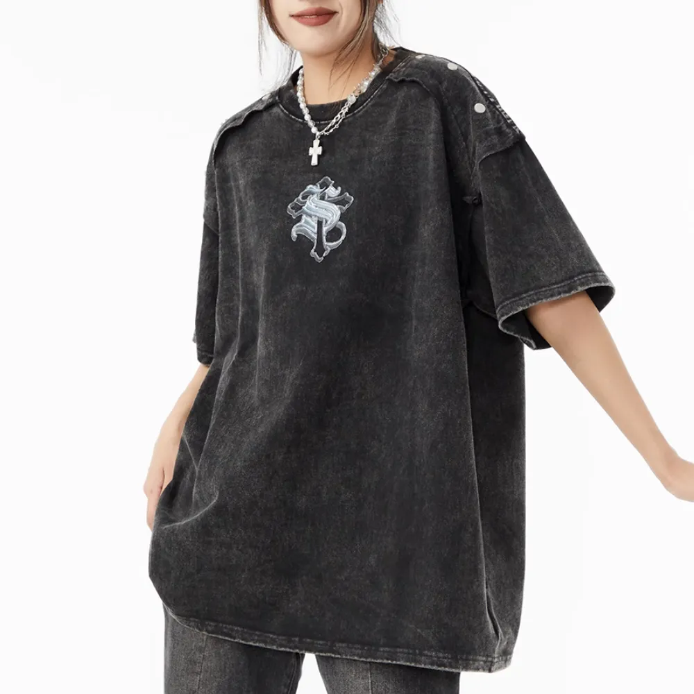 High Street Gothic Lettering Washed T-shirt