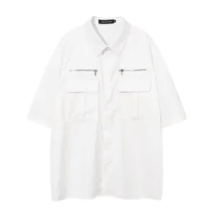 High Street Multi-Pocket Trendy Shirt