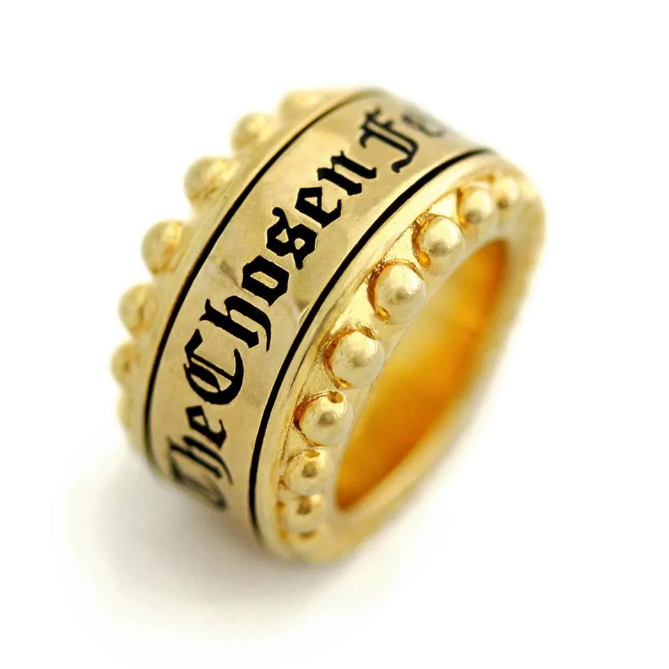 Hip hop jewelry- real custom black gold ring